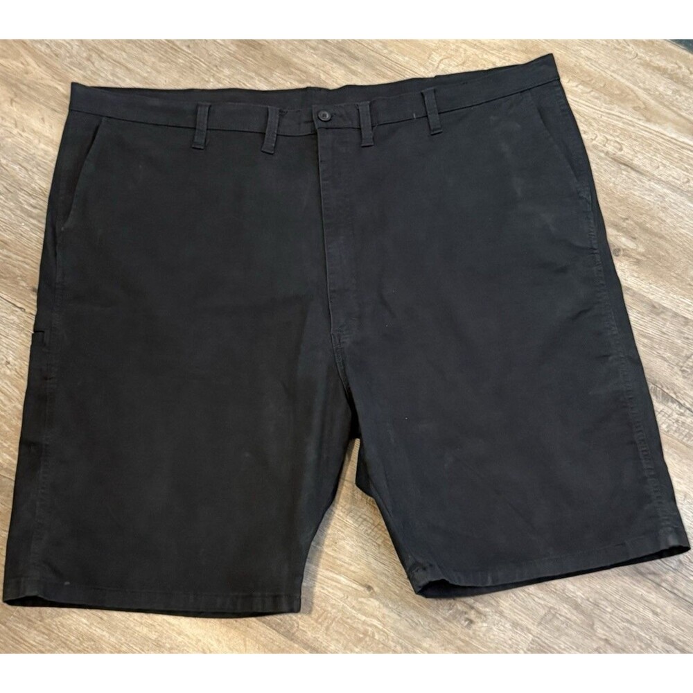 Wrangler Mens Shorts Walking Casual Chino Pockets Stretch Black Size 50